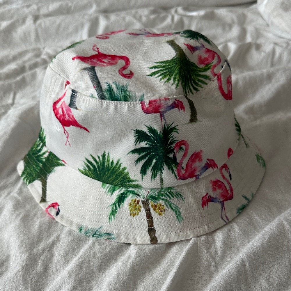 Flamingo Print Bucket Hat